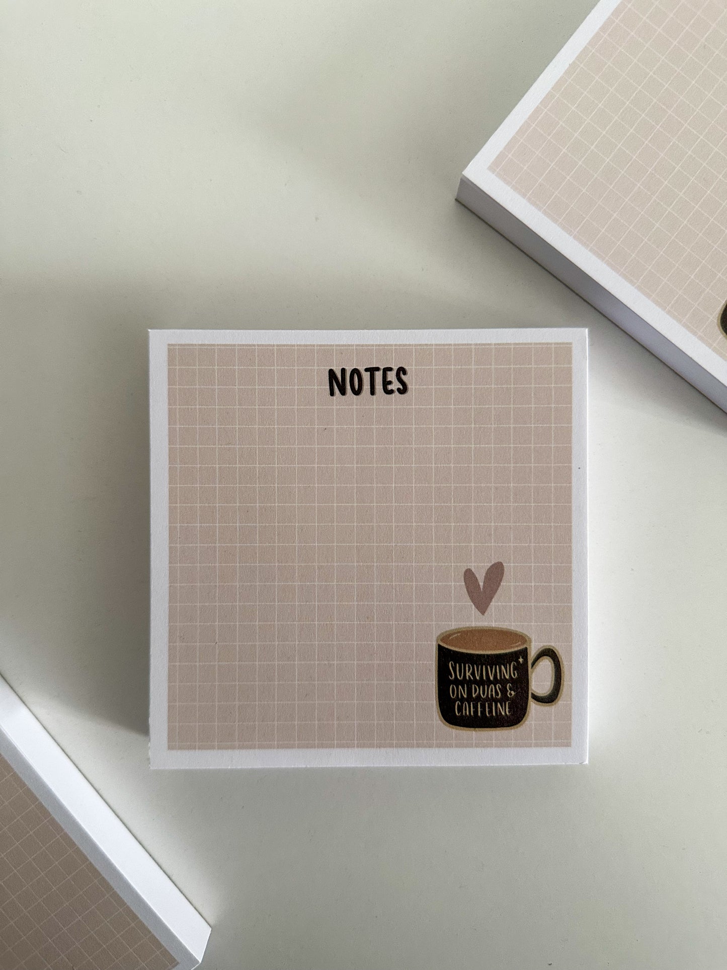 mini surviving on duas & caffeine notepad
