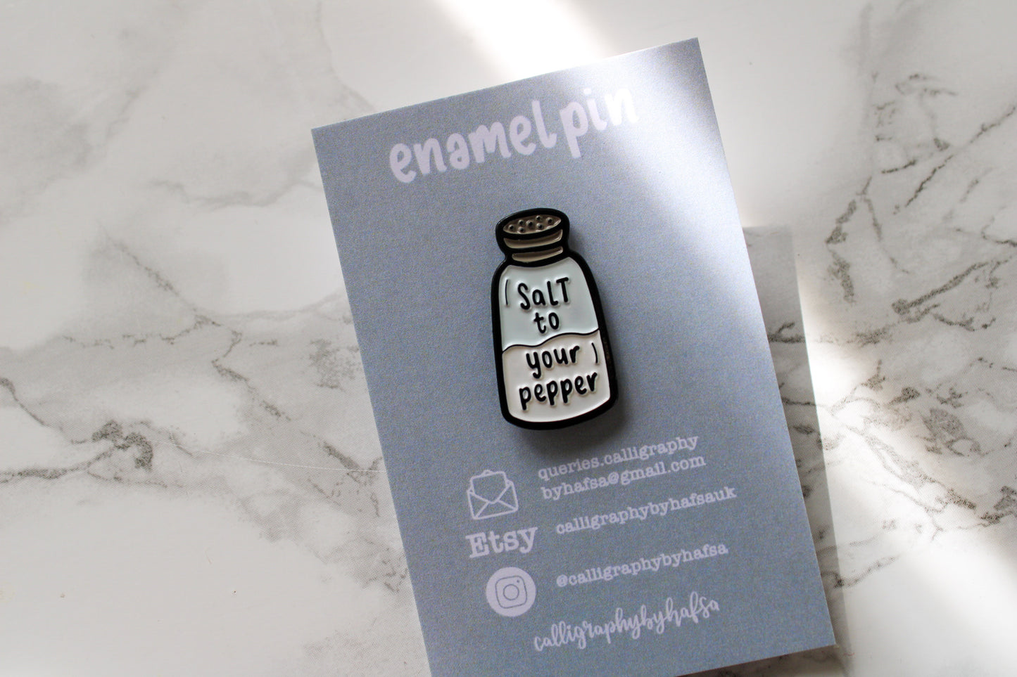 SaLT to your pepper | enamel pin