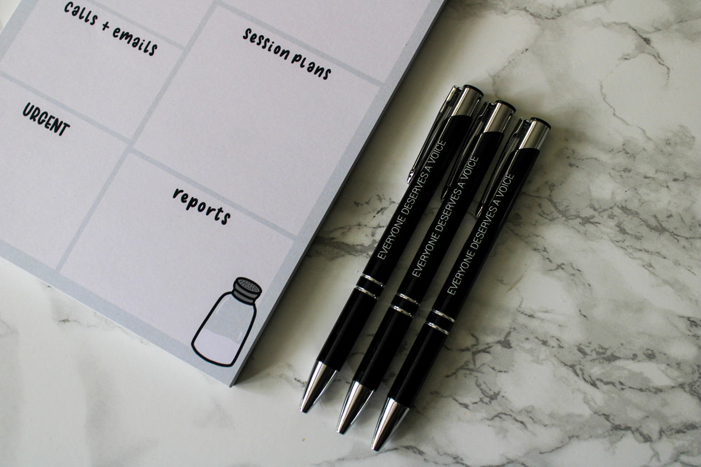 everyone deserves a voice | pack of 3 pens