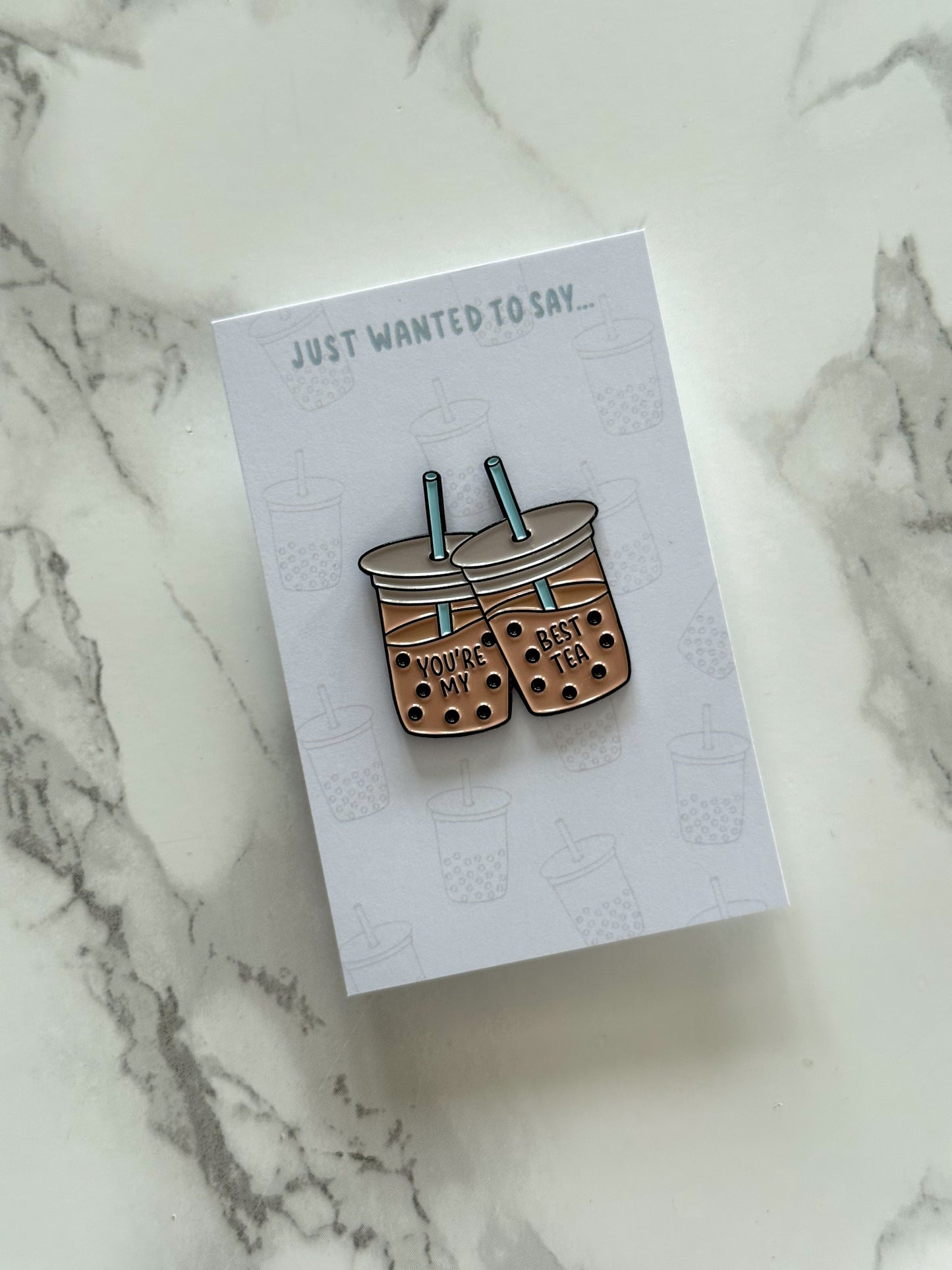 you're my best tea | enamel pin