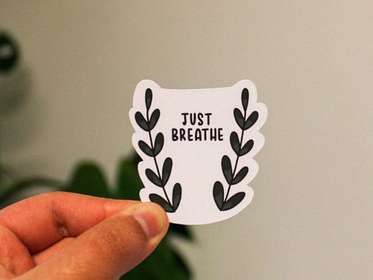 just breathe | sticker