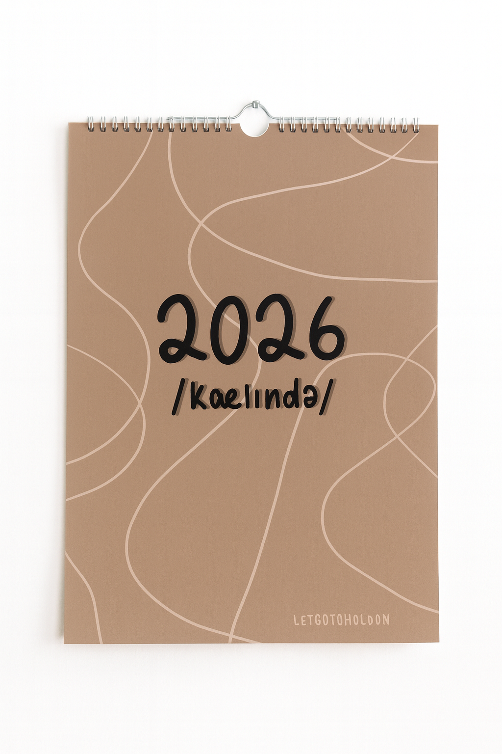 IPA mental health affirmations 2026 A3 calendar