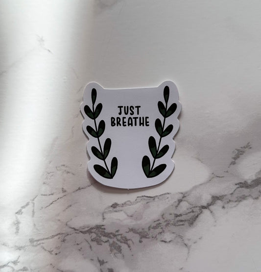 just breathe | sticker