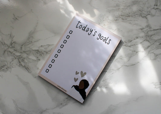 2 x today's goals | a6 notepad