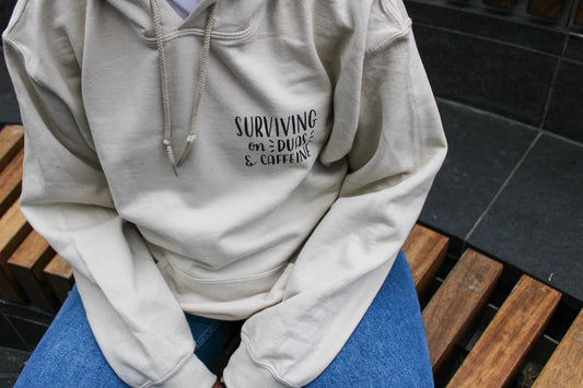 surviving on duas & caffeine | hoodie pre-order