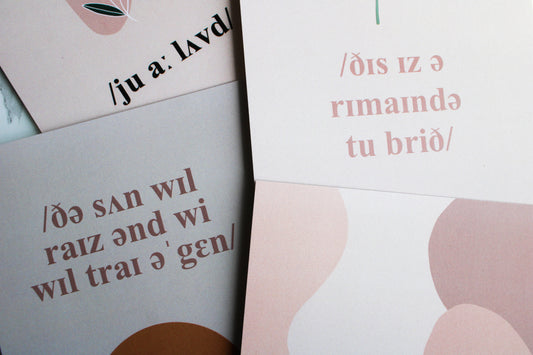 IPA affirmations print set