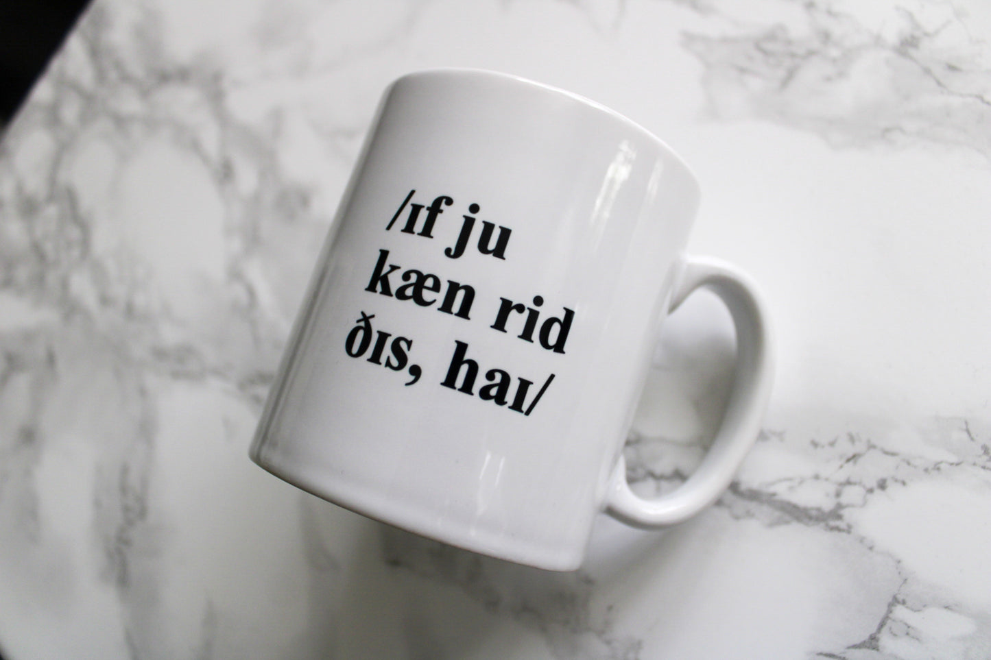 if you can read this, hi IPA | mug