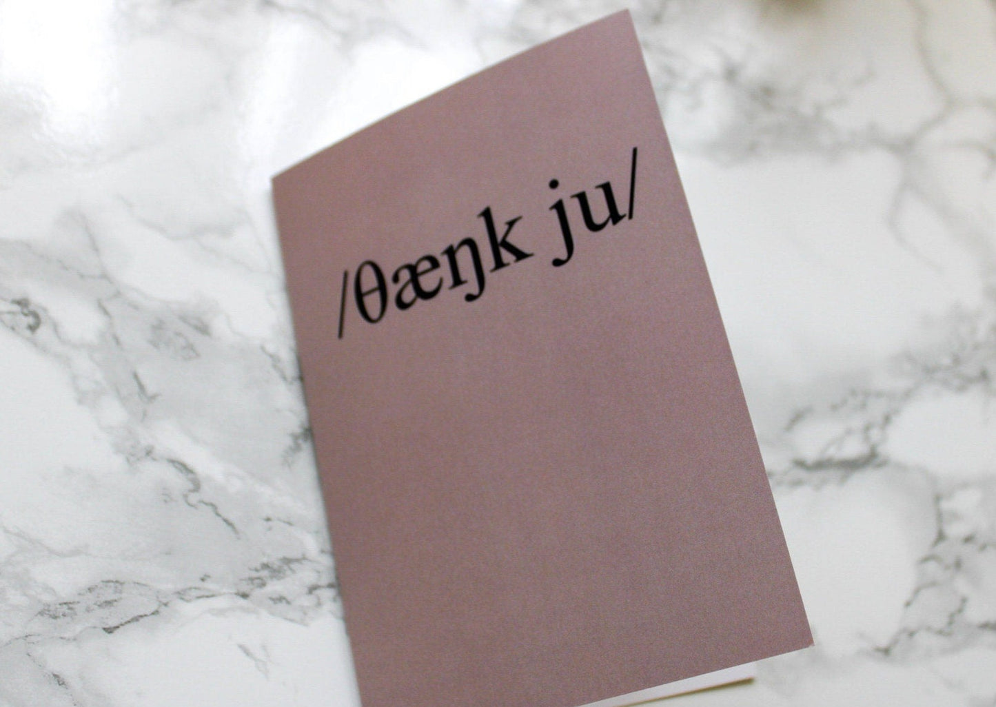 thank you phonetic pun | a6 card