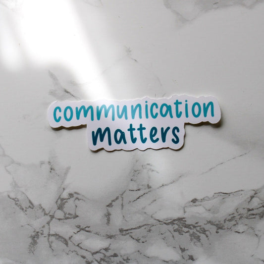 communication matters | sticker